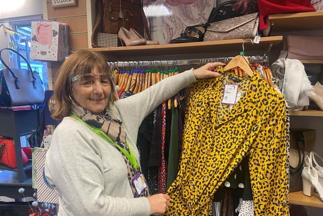 Marian Weighill, of Tapton, Chesterfield, has been volunteering at Ashgate's shop in Bolsover since 2009.