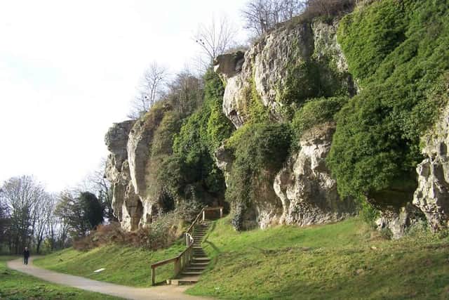Pinhole Cave at Creswell Crags.