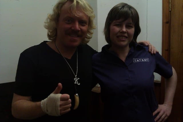 Sarah Brooks said: “Keith Lemon hiding out when he got mobbed in Chesterfield filming.”