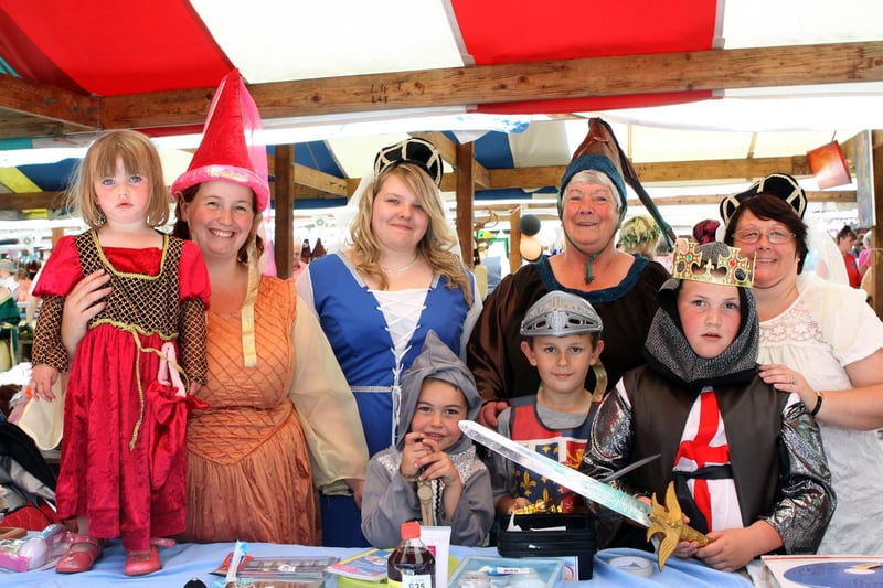 Chesterfield Market Festival in 2012 featured a stall by Staveley Brownies.