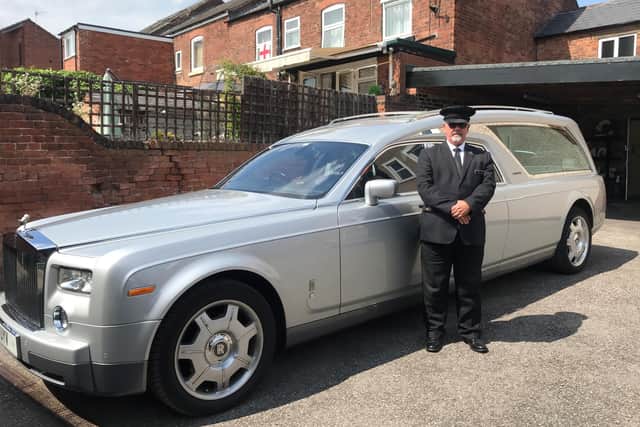 Ian Witham has retired after 18 years of service as a hearse driver with A.W. Lymn The Family Funeral Service.