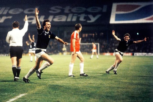 Qualification hopes were in the balance when Davie Cooper scored a penalty in Cardiff with nine minutes left to secure a point and play-off place with Australia on the night Jock Stein passed away.