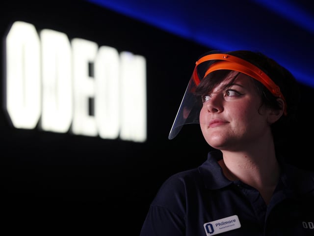 ODEON staff will be equipped with PPE, including face coverings and gloves.