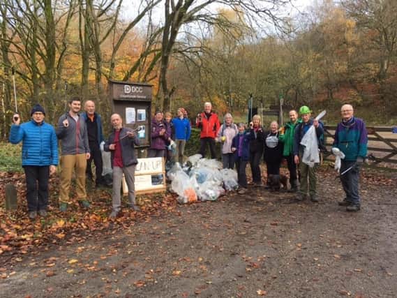 Volunteers collected 21 bags of rubbish during the clean up at Black Rocks