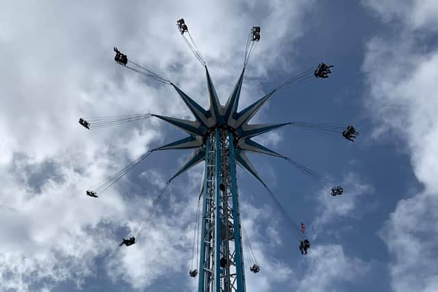 The Starflyer takes guests 70 metres up in the air.