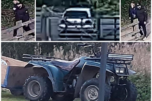 The quad bike pictured here was stolen from an outbuilding at a business on Sheffield Road, Unstone, sometime between 3pm and 6pm on March 16.
Two men and a silver-coloured car - possibly a Volkswagen Golf - were seen in the area around the time and we are keen to trace them.