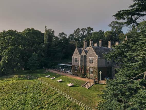 Callow Hall is a country house surrounded by 35 acres of woodland and meadows.