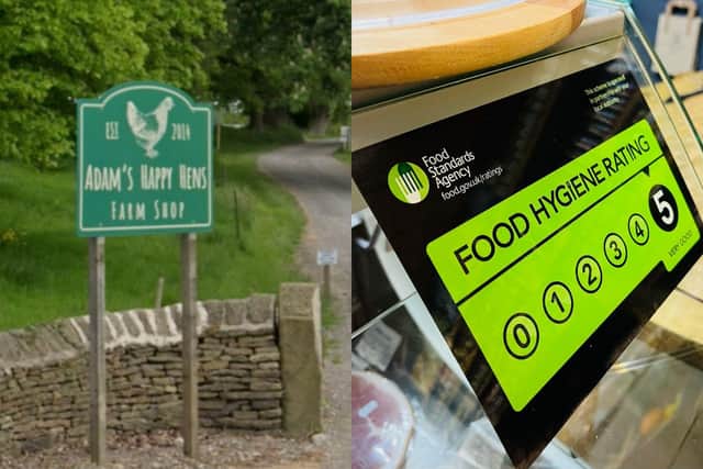 Adam’s Happy Hens, a farm shop at The Yews, Baslow Road, Chesterfield, offering hot food and drinks, has received the highest possible five-star hygiene rating following a recent inspection.