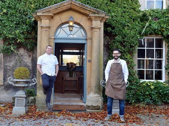 Tom Lawson and Alistair Myers, owners of the Riverside House Hotel at Ashford-in-the-Water.