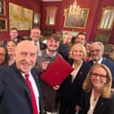 Chancellor John Healey was joined by East Midlands Mayor Claire Ward at budget announcement.