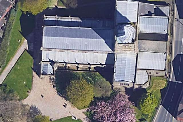 This picture from Google Earth gives an aerial view of the Crooked Spire. The Government funding will be used to replace failing roofs on the chancel and the side aisles.