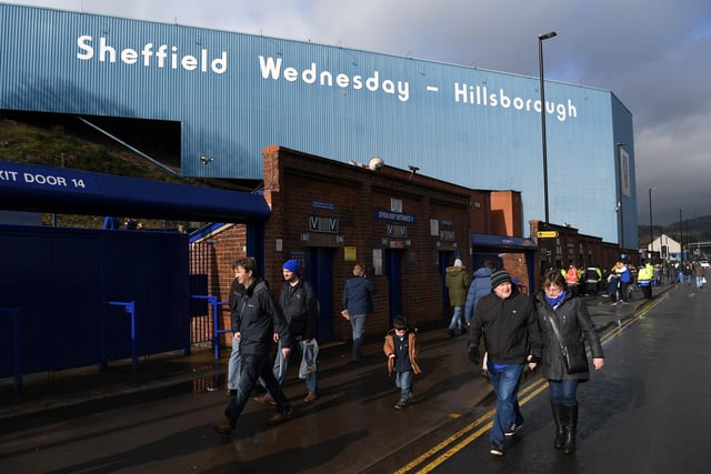 Wednesday supporters arrive for the FA Cup fifth round tie against Swansea City in February 2018.