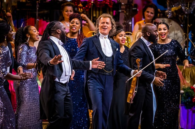 A scene from the film Christmas With André  which will be shown at the Pomegranate Theatre, Chesterfield, on January 5 and 6, 2022 (photo: Andre Rieu Productions/Piece of Magic Entertainment).