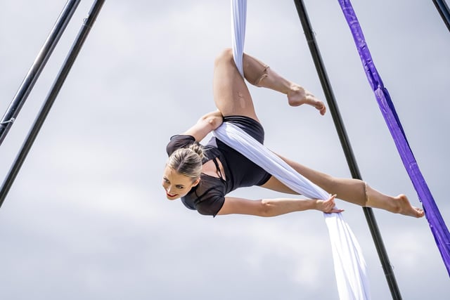 Silks & Hoops brought high excitement to the gala.