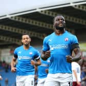 Kabongo Tshimanga scored a hat-trick in Chesterfield's big win against Weymouth.