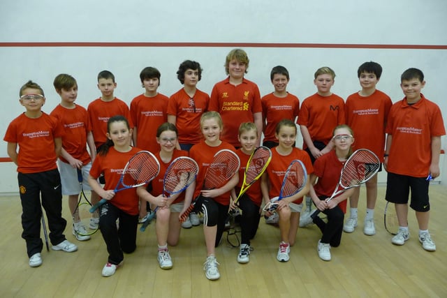 Brampton Manor U13/U17 teams compete at the Big Hit Court Challenge in 2013. As part of the 'Big Hit Squash Tour', Hallamshire Tennis & Squash club hosted a 'Court Challenge' event with 72 junior squash players taking part.