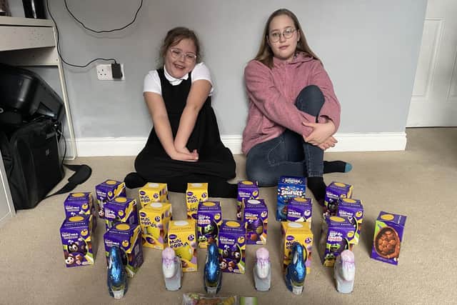 Erin and Sage who have been donating to Chesterfield Foodbank through February and March, have now collected Easter Eggs for The Elm Foundation – a charity supporting victims of domestic abuse in Chesterfield. Sisters are planning to collect more for the foodbank soon.