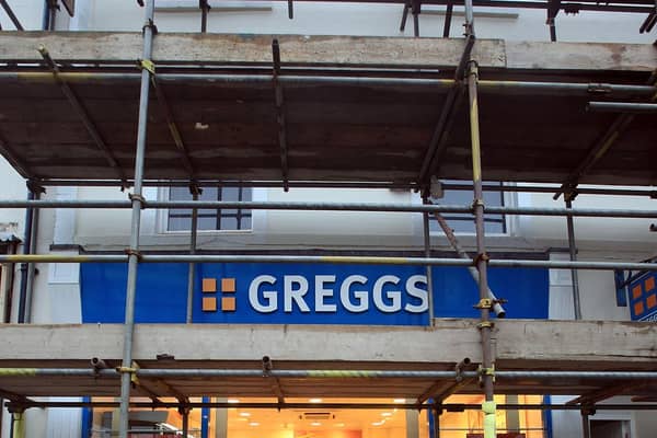 Greggs is closing all its shops in the UK.  (Photo by Christopher Furlong/Getty Images)