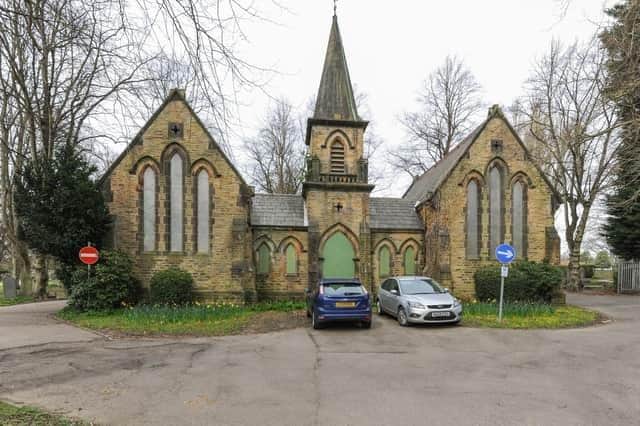 The former chapel at the cemetery on Inkersall Road, Staveley