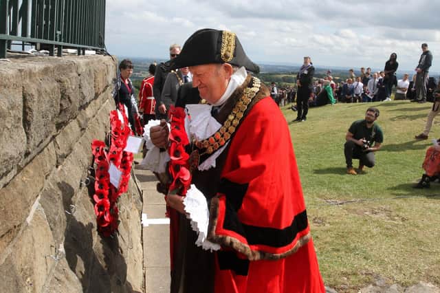 Mayor David Taylor laid the wreath on behalf of Amber Valley bourgh council.