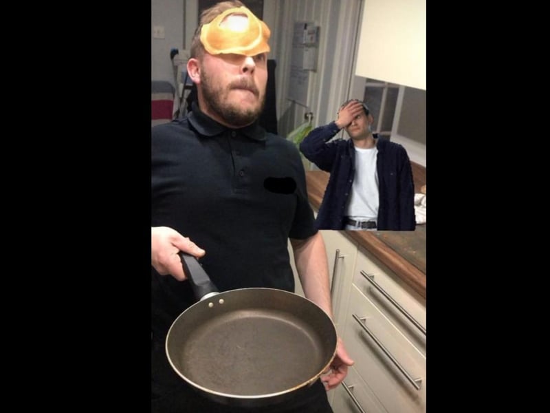 It wouldn't be a Pancake Day photo gallery without a few outtakes, and there's no better place to start than Alan!