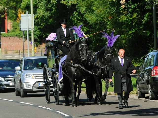 The funeral of Louise Smith took place on Friday, July 10, with a procession around Leigh Park and past Havant Academy. Picture: Sarah Standing (100720-5511)