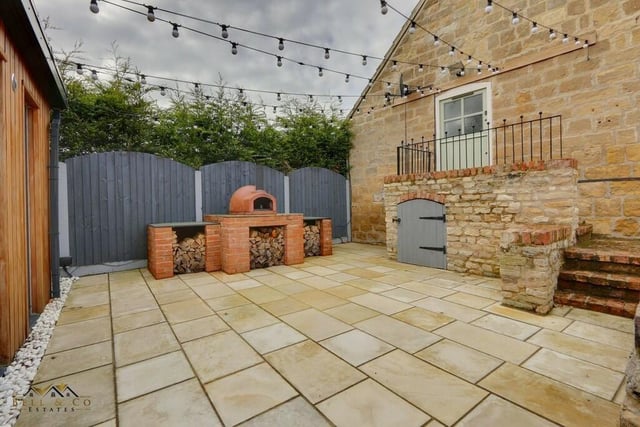 Perfect for some alfresco entertaining is this patio area with barbecue.