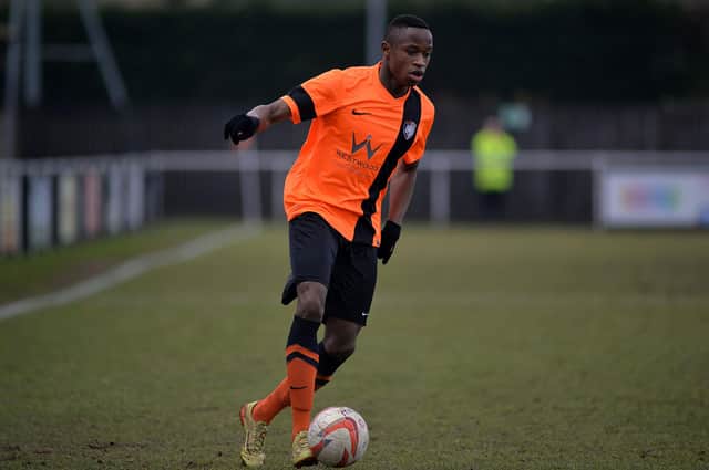 Jonathan Wafula during his time with Worksop Town.