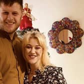 Jess Hodgkinson with fiance Jack Knowles