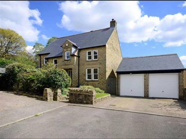 The detached property is in a cul-de-sac in the sought-after village of Bamford.
