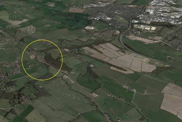 The incident occurred on this section of track where it passes between South Wingfield and Alfreton. (Image: Google)