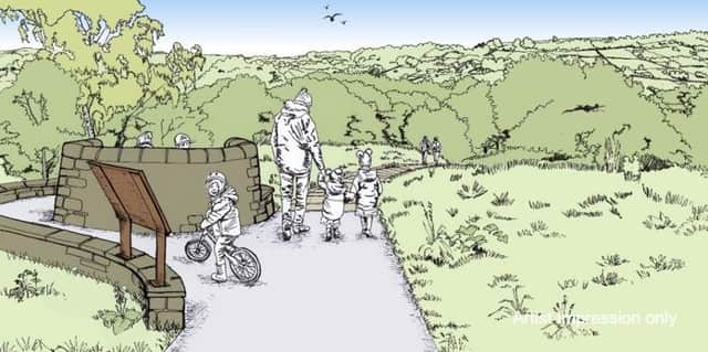 An artist's impression of the viewing point. Picture: 2B Consultants.
