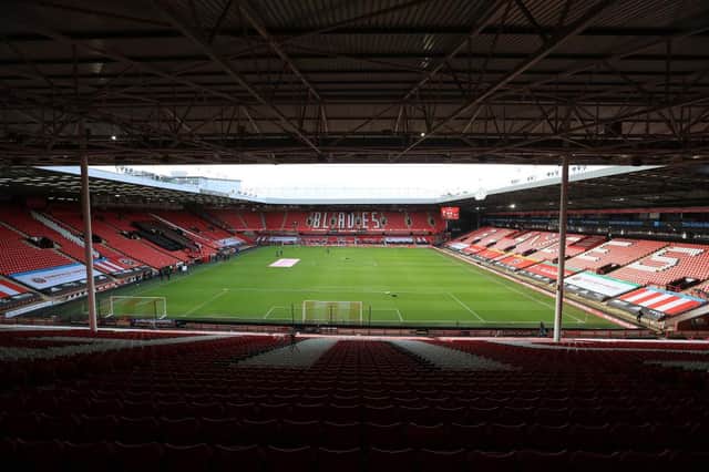 Bramall Lane, the home of Sheffield United Football Club. (Photo by Mike Egerton - Pool/Getty Images)