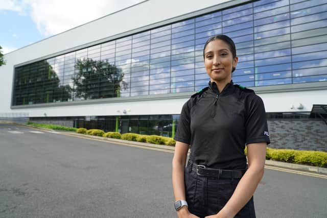 Georgina Sandhu is currently an officer in training at Derbyshire Constabulary's headquarters in Ripley (Photo: Derbyshire Constabulary)