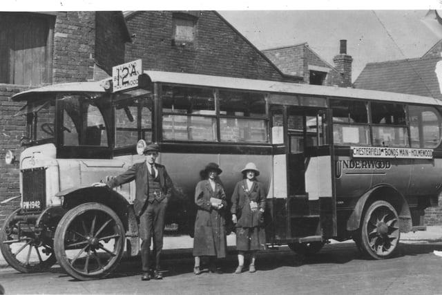 What year was this photo taken  in Chesterfield and are your ancestors waiting to board?