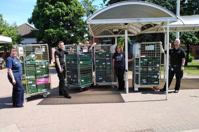 Chesterfield Tesco customers and staff have donated thousands of items.