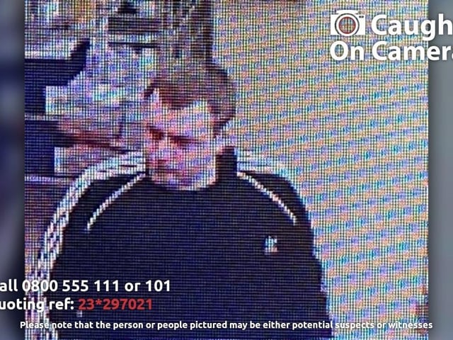 Officers believe this man may be able to assist with their enquiries into a reported theft at the Aldi store in Littlemoor, Eckington. The offence allegedly took place on May 16, and the crime reference number is 23*297021.