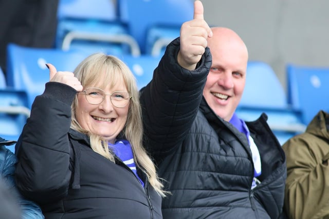 Chesterfield fans watch their side held to a rare draw.