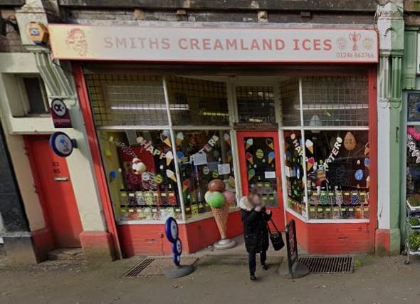 Smith's Creamland Ices, 113 High Street, Clay Cross, Chesterfield, S45 9DZ. Rating: 4.4/5 (based on 72 Google Reviews).
