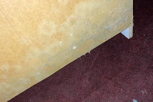 The mould is causing issues in the main bedroom, kitchen, and utility room at the council property in Staveley