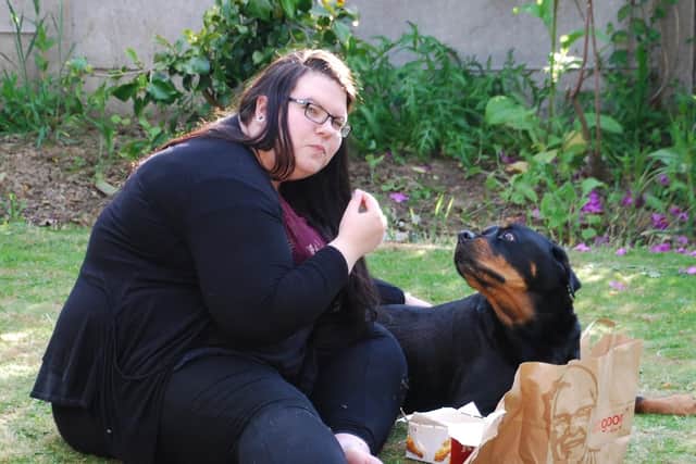 Vicky weighed 27st 1lb at her heaviest.
