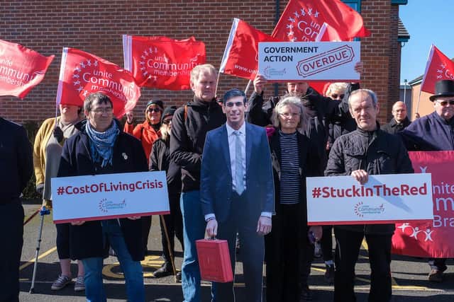 Derbyshire campaigners say Rishi Sunak must take action to help the poorest in society. Image: Mark Harvey.