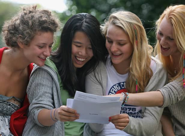 A-level results day is underway in Derbyshire. Image: Matt Cardy/Getty Images