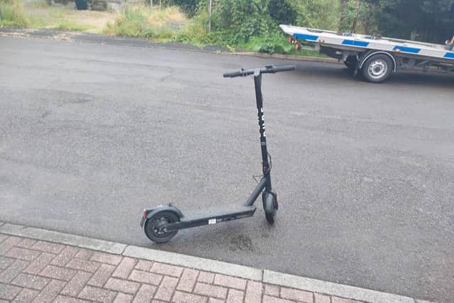 The scooter was confiscated by SNT officers.