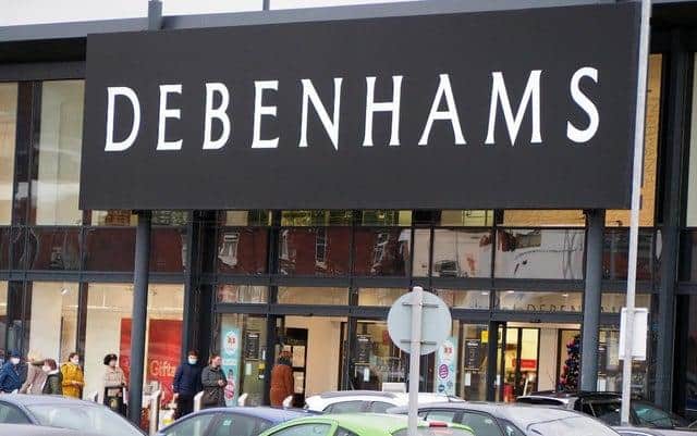Debenhams is in the process of closing down.