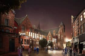 An artist’s impression of the revamped Stephenson Memorial Hall.