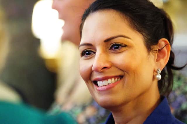 Home Secretary Priti Patel has been praised by Carolyn Wellington for saving her wedding day (photo: Getty Images)