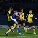 Chesterfield's Liam Mandeville made it 2-1 to the Spireites before they eventually lost 4-3 to Harrogate Town.