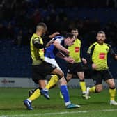 Chesterfield's Liam Mandeville made it 2-1 to the Spireites before they eventually lost 4-3 to Harrogate Town.