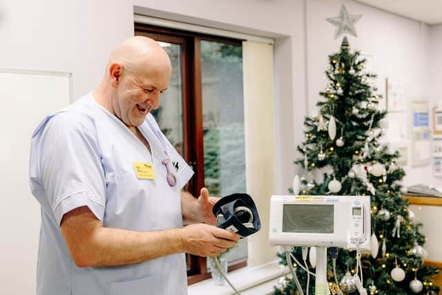 Christopher Dalton, Healthcare Assistant at Ashgate Hospice, will be working between 7am and 7:30pm on Christmas Day and Boxing Day this year. Image: Ellie Rhodes